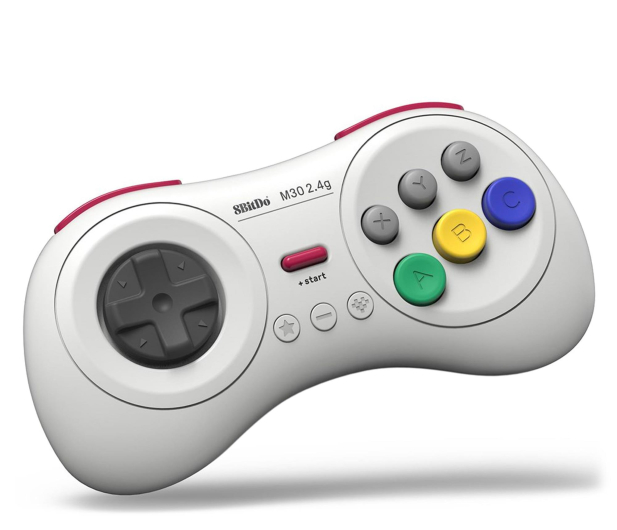 8BitDo M30 2.4G Wireless Pad White RET00367 - 1353352 - zdjęcie 2